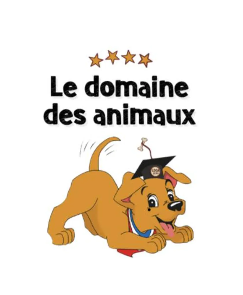 Logo Chien roux le domaine des animaux