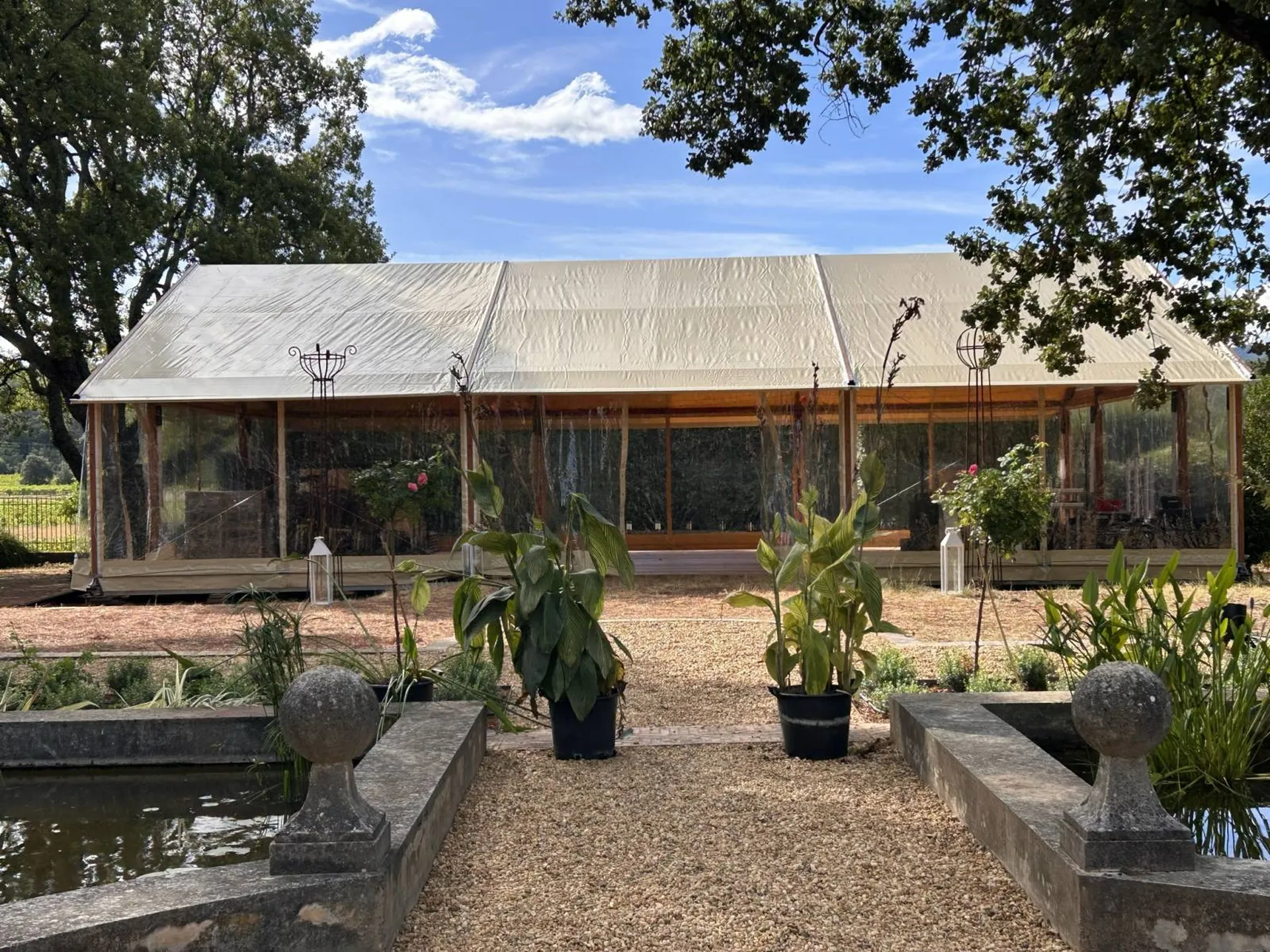 Location chapiteau Woodline plaquage bois - 10m