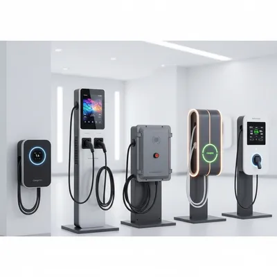Plusieurs modèle de borne de recharge