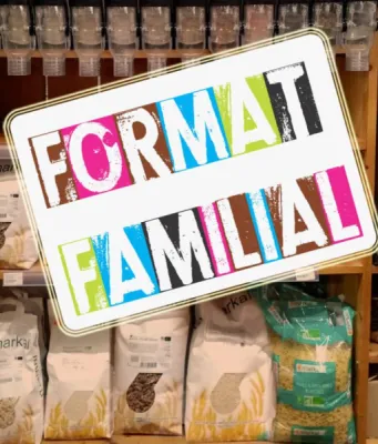 Trouver des produits en format familial en bio, céréales, pâtes, riz, sucre, farine  au rayon vrac du magasin Saveur Nature à Belleville