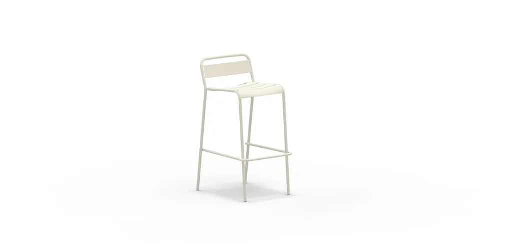 Tabouret de bar Twist design outdoor en acier par Vermobil disponible chez Ginette Design à Labège proche Toulouse