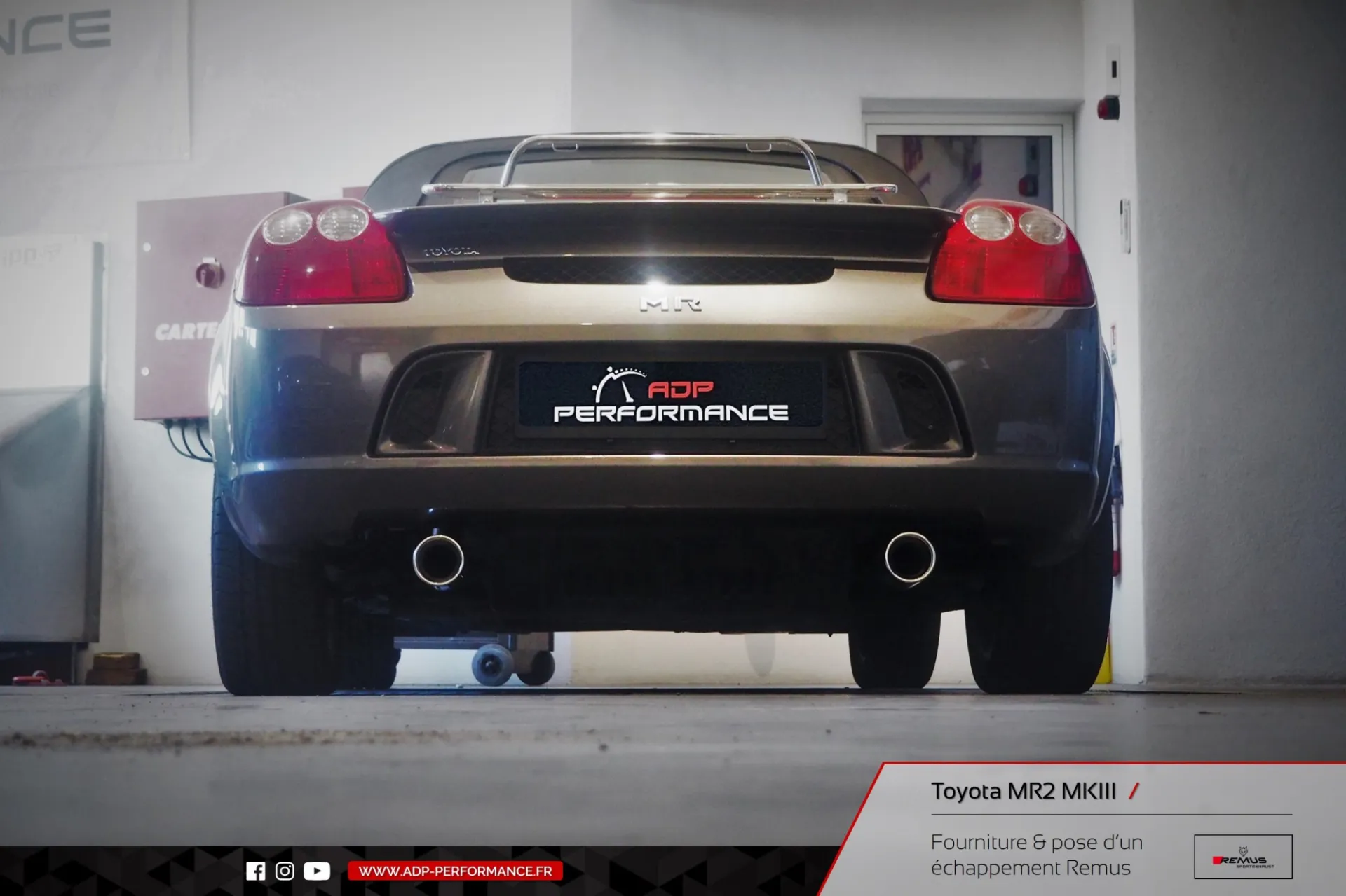 Ligne d'échappement Remus Toyota MR2 MK3 Bouc Bel Air - ADP Performance