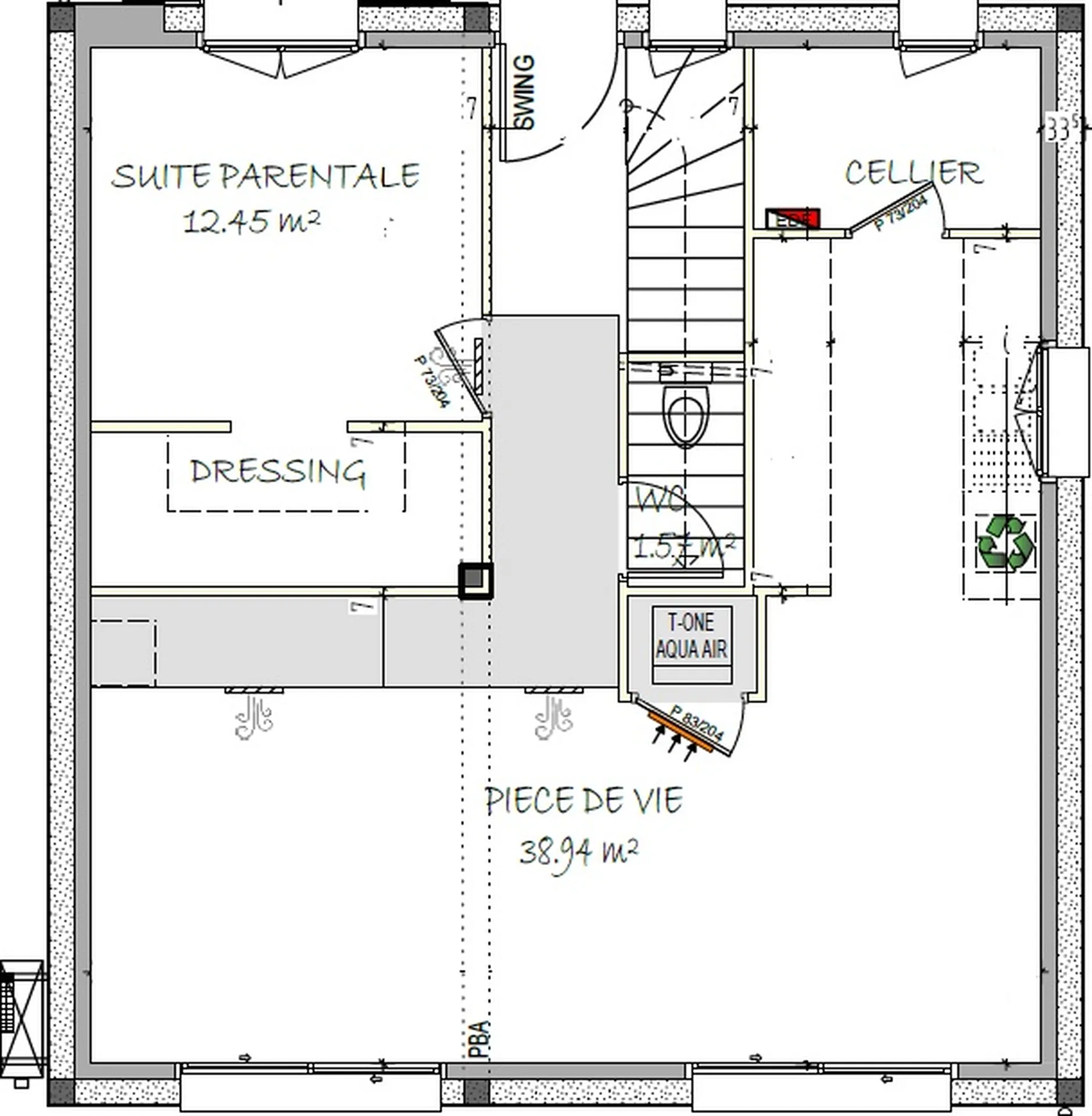 Maison à étage de 108 m²