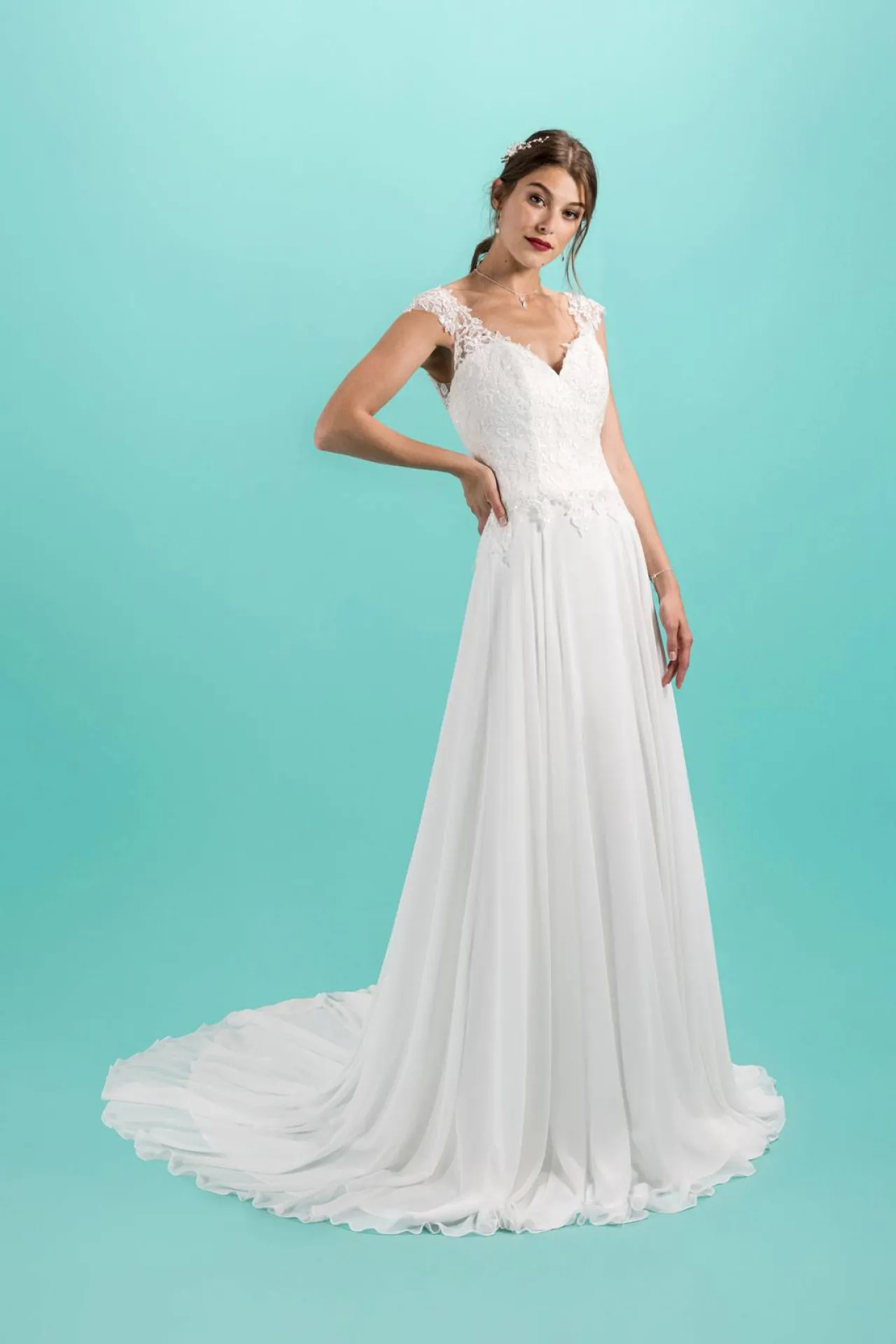 jupe de mariée fluide 