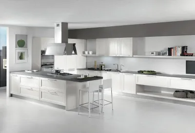 Modèle de cuisine italienne contemporaine avec installation à St Cyr sur Mer dans le 83