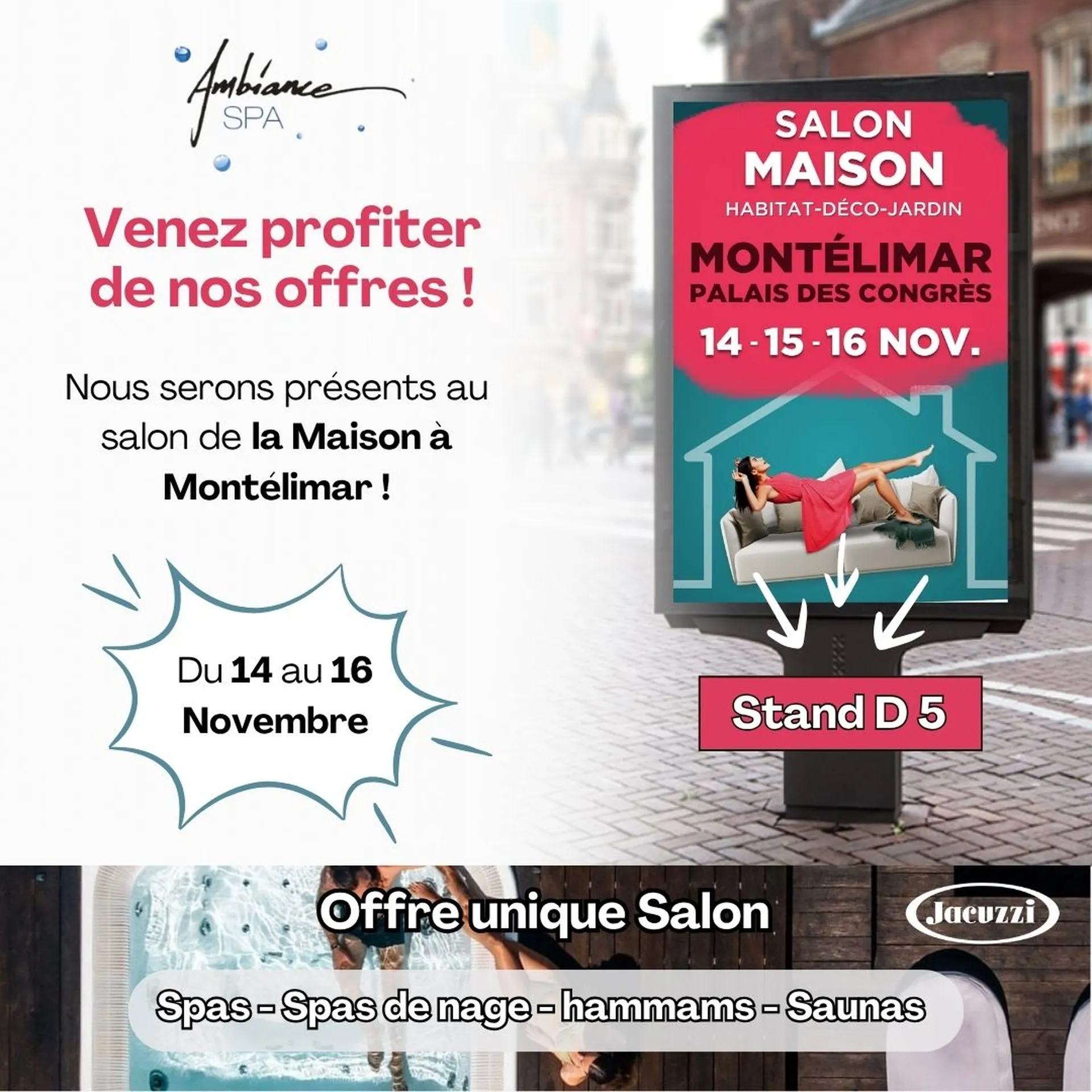 Ambiance Spa Jacuzzi Valence au salon de la maison de Montélimar dans la Drôme