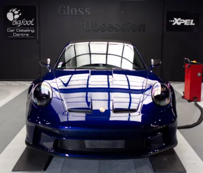 Pose de film XPEL sur Porsche 911 992 GT3 Touring près de Vannes