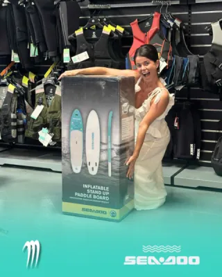 Grande gagnante du jeu concours Sea-Doo organisé chez Matos Import au Cap d’Agde !