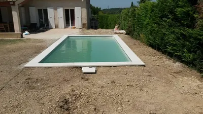 PISCINE COQUE POLYESTER COCKTAIL PISCINE  PLAN DE CAMPAGNE FORMULE PRETE AU BAIN