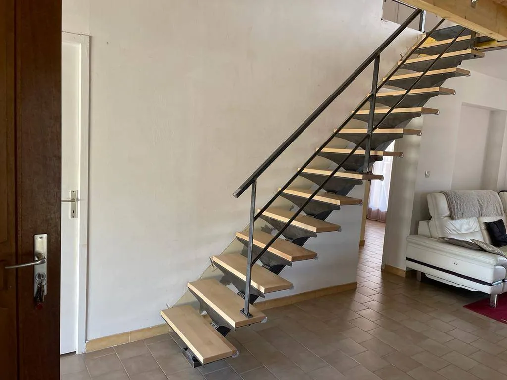 escalier bois et acier sur mesure marseille