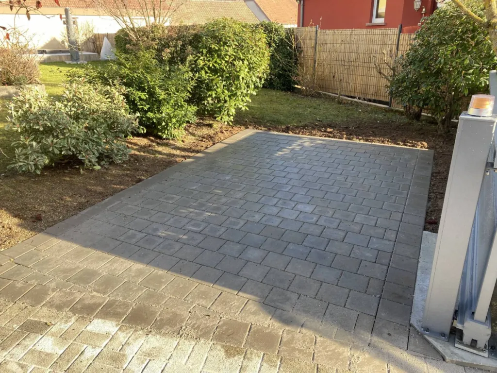 Création de parking en pavé à Strasbourg CLK