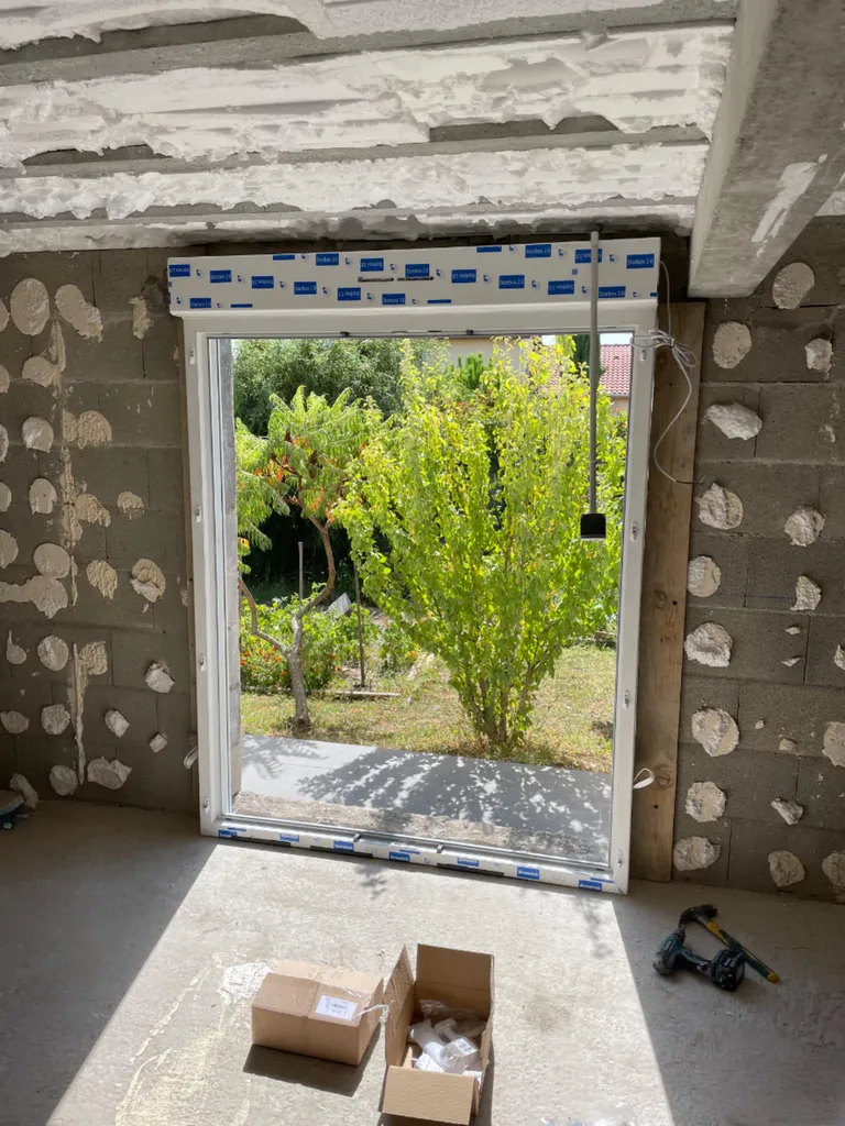 Création d’une ouverture dans un mur porteur pour pose de baie vitrée donnant sur le jardin