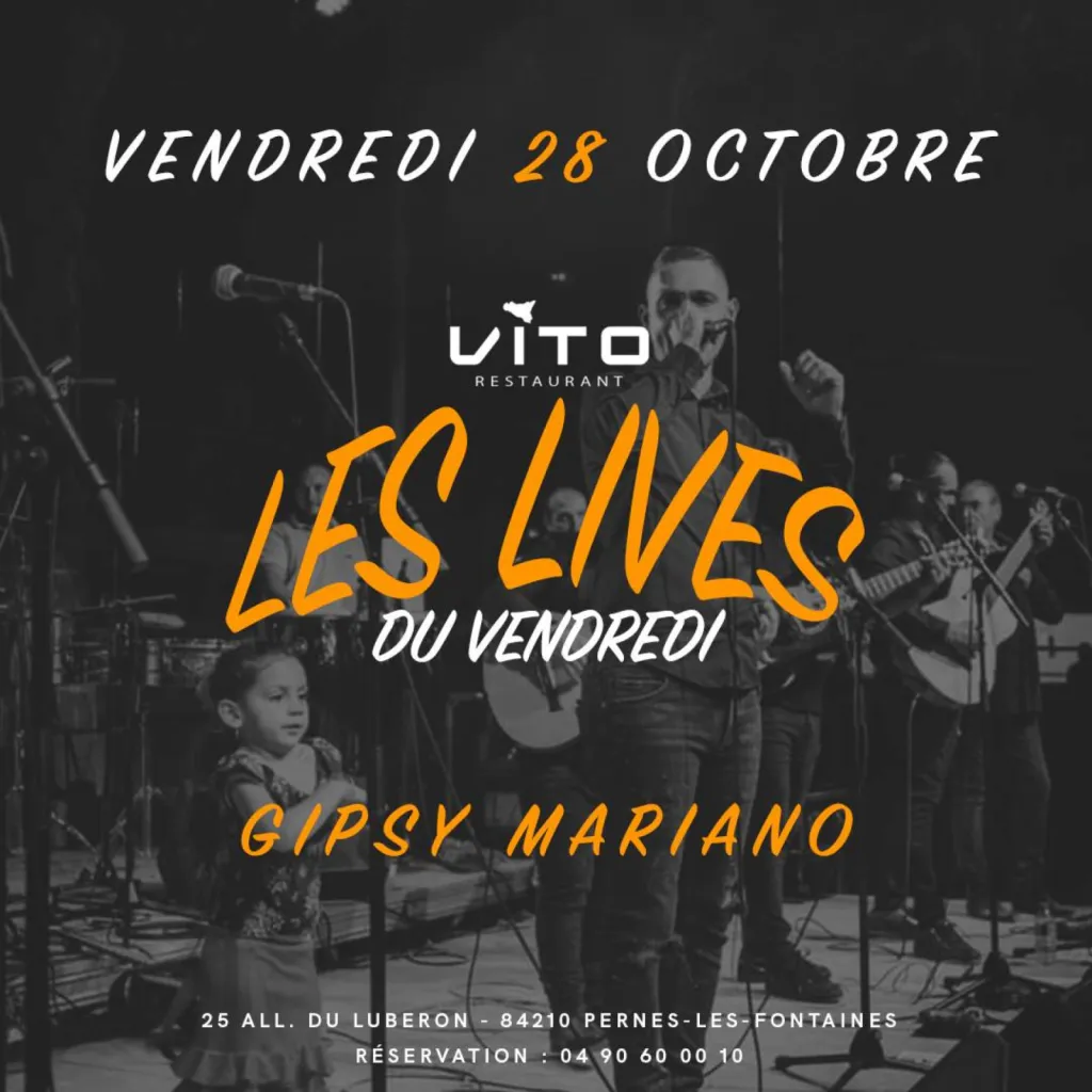 soirée concert tous les vendredis soirs