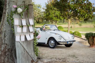 Wedding table plan provence on old door