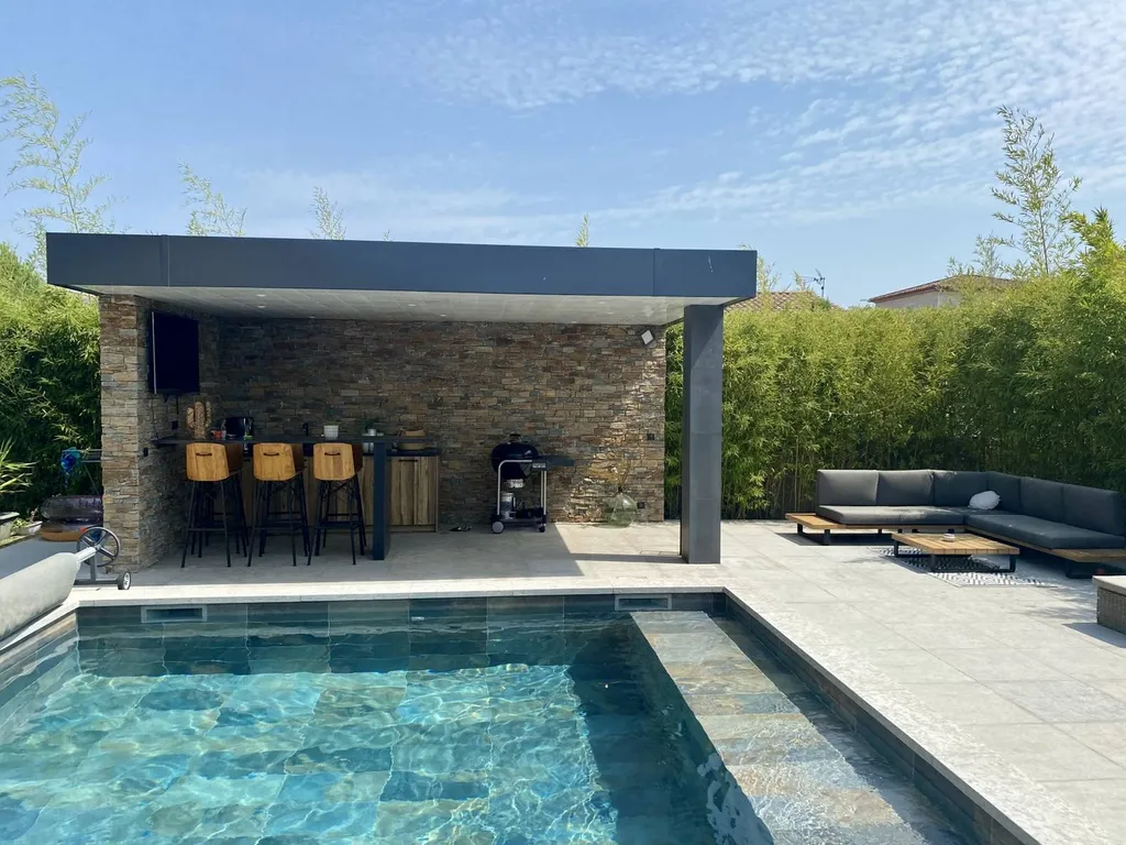 DALLAGES CASTELLA GRISE FINITION FLAMMEE