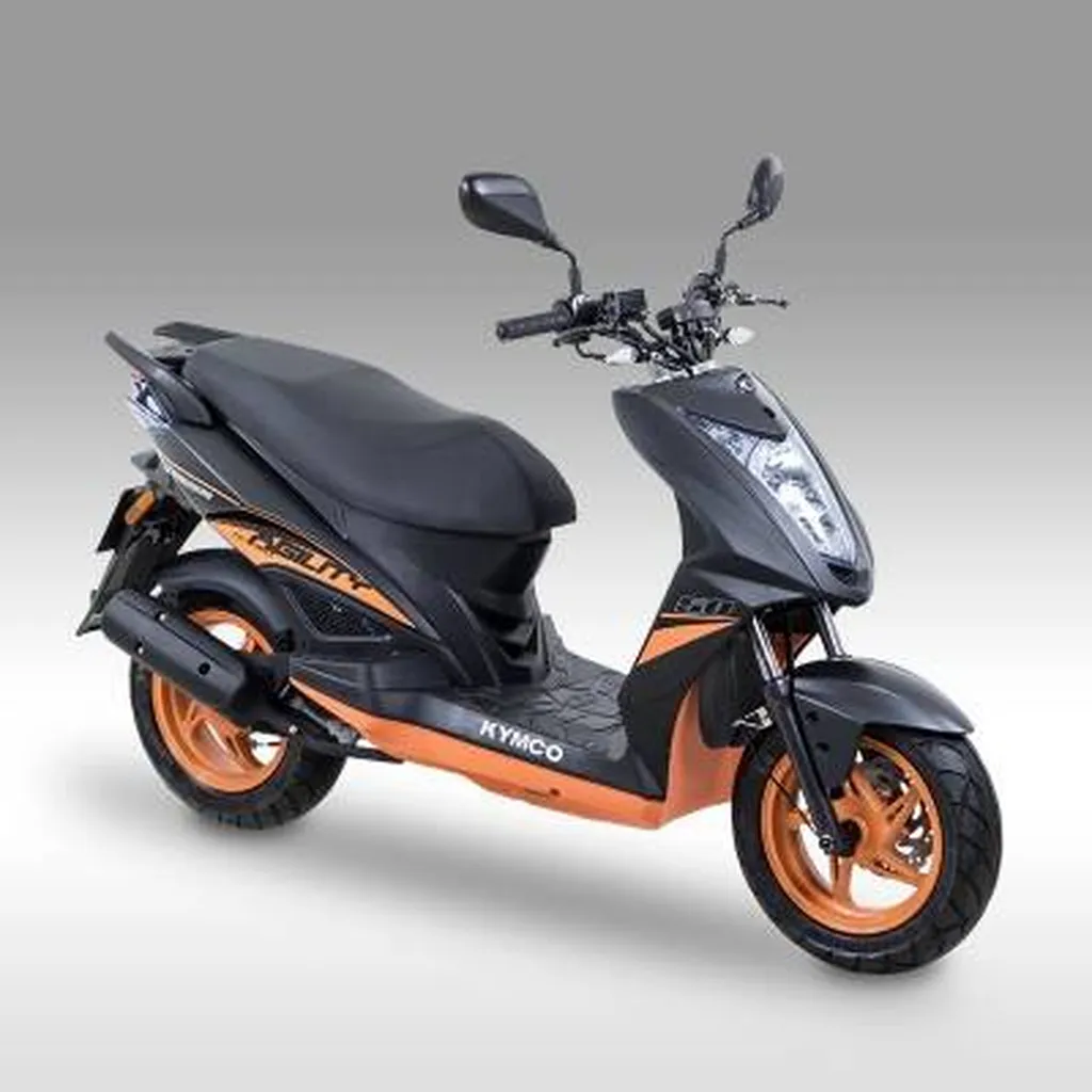Scooter KYMCO AGILITY 50 NAKED NENOUVO : (black/orange)