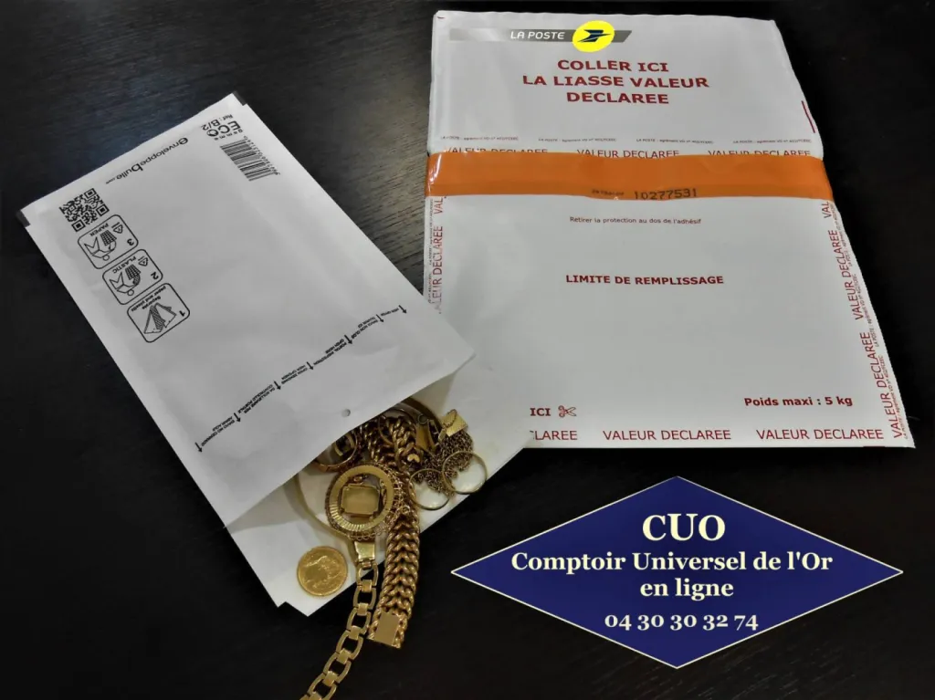 rachat d'or par correspondance comptoir universel de l'or