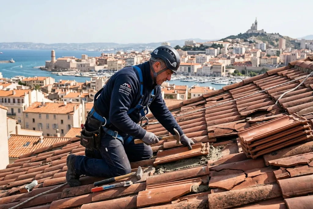 Réfection de toiture après orage de grêle : couvreur expert à Marseille