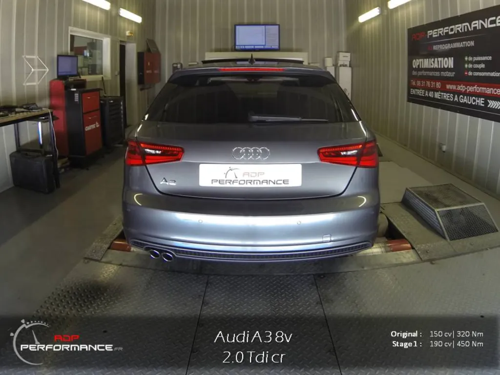 Reprogrammation moteur Audi A3 2.0 Tdi 150