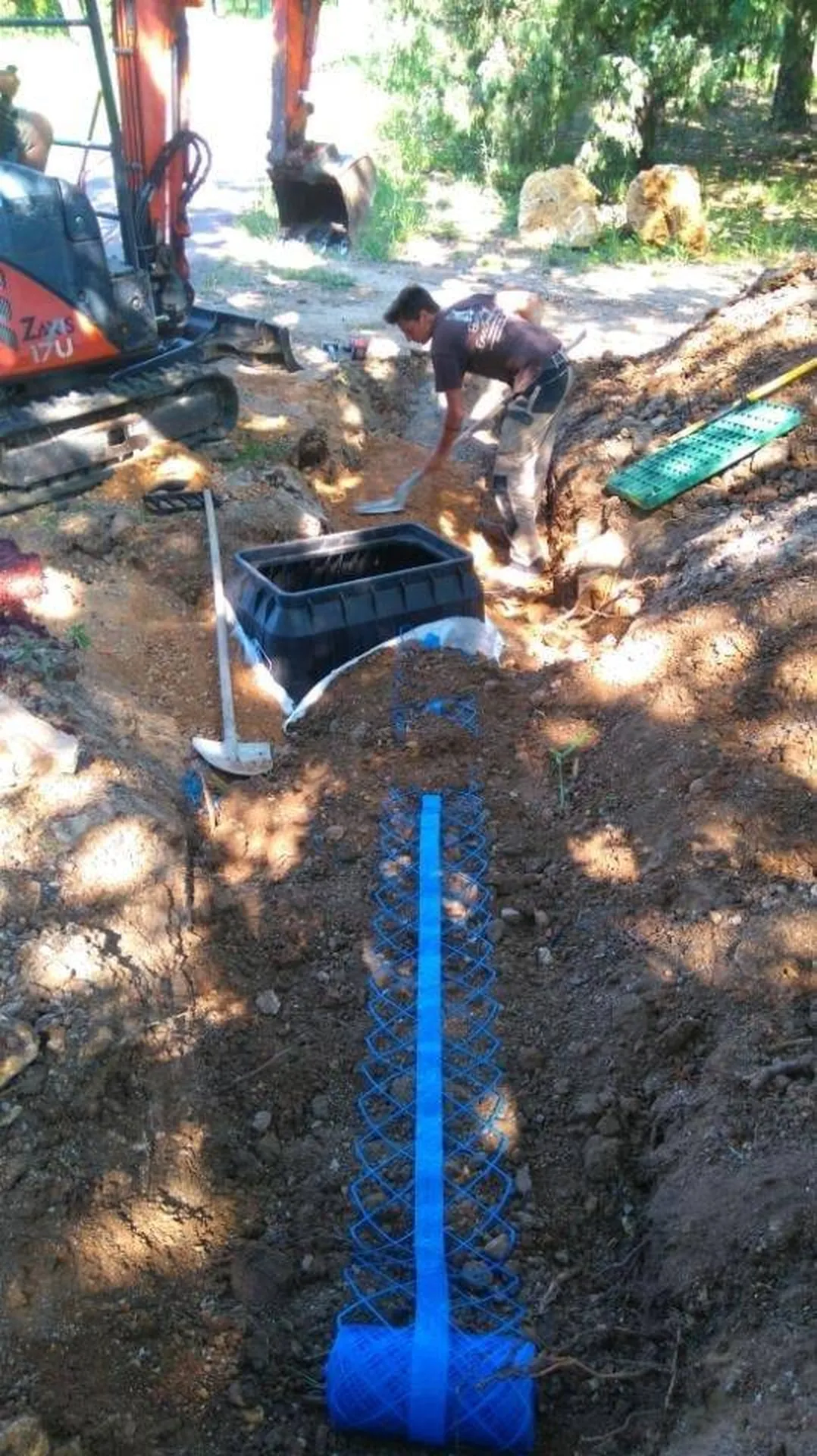 Création de tranchée pour arrosage à Nice