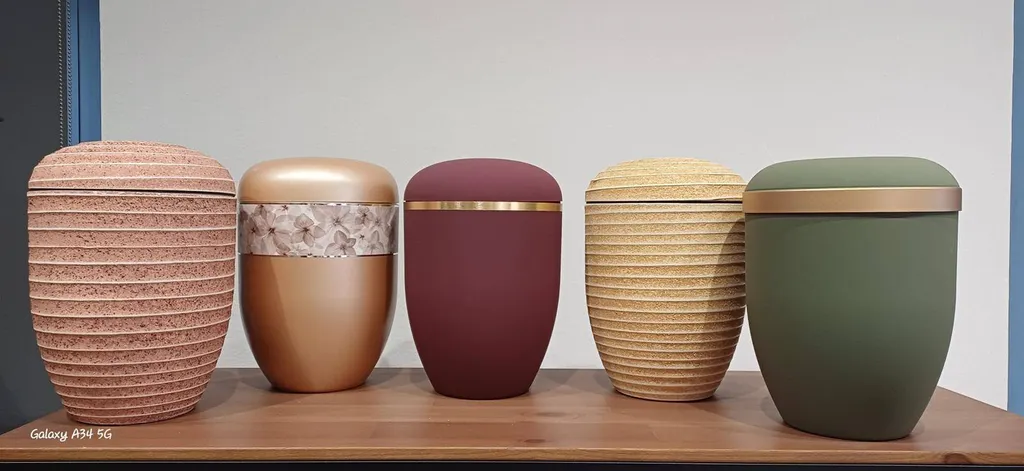 Urne biodégradable durable et design en fibre naturelle à Haguenau