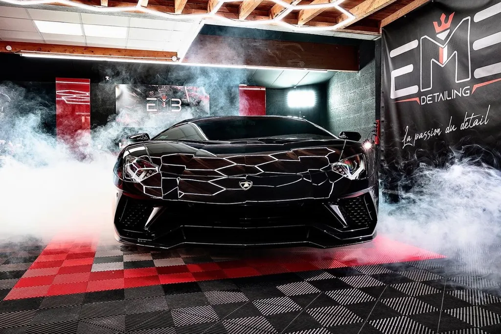 PPF pour rénovation, protection traitement céramique sur Lamborghini Aventador  proche de Lyon