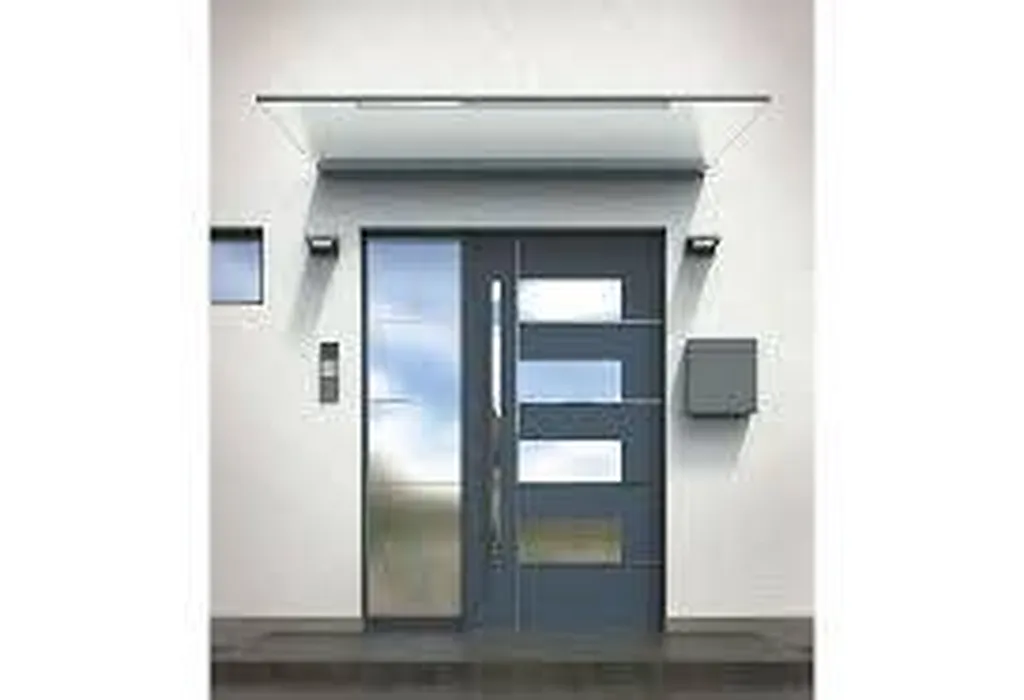 Marquise en aluminium vitrée