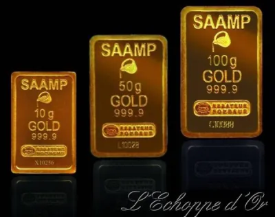 vente de lingotins or fin 24 carats 10, 50, 100 grammes? Un placement à votre portée sur Marseille