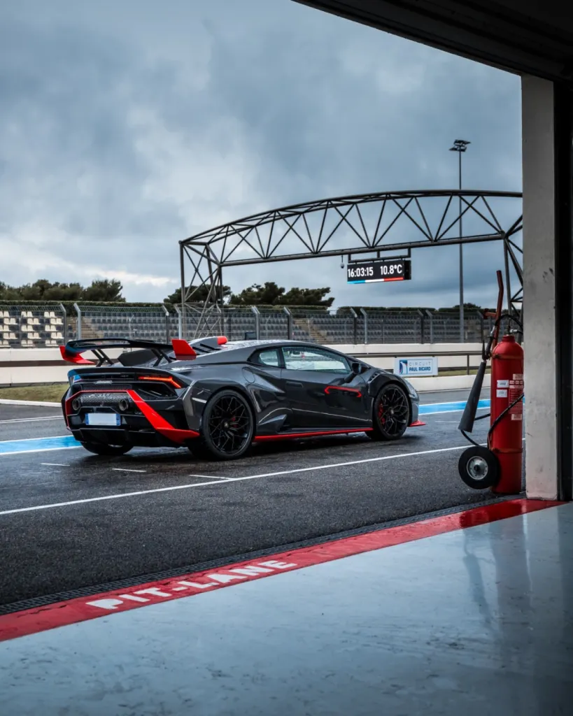 Traitement Céramique Lamborghini Huracan STO pour notre partenaire Lamborghini à Cannes dans le 06