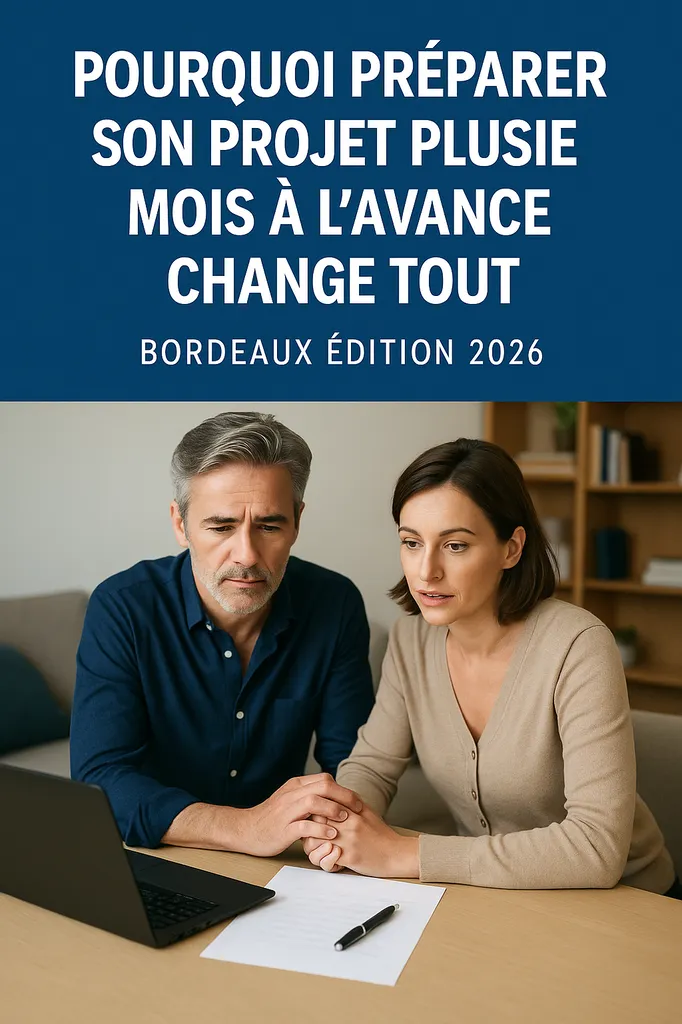 Pourquoi préparer son projet plusieurs mois à l’avance change tout (Bordeaux édition 2026)