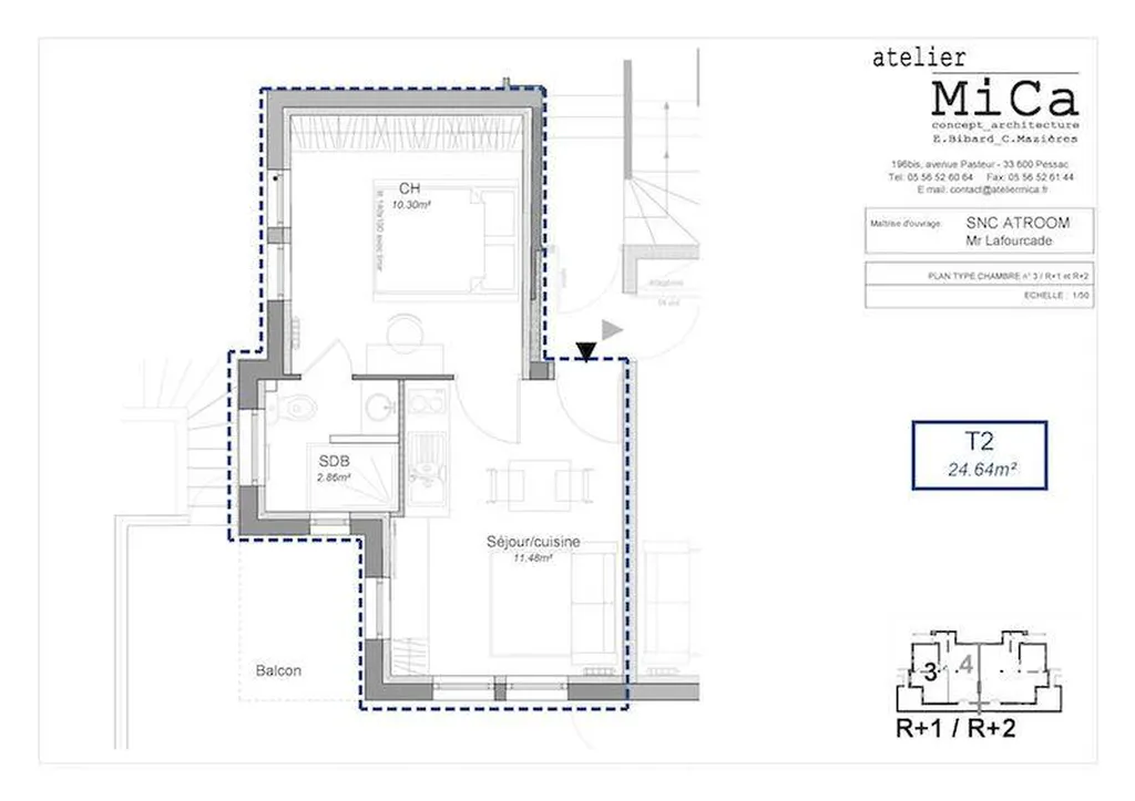 Location avec balcon Talence