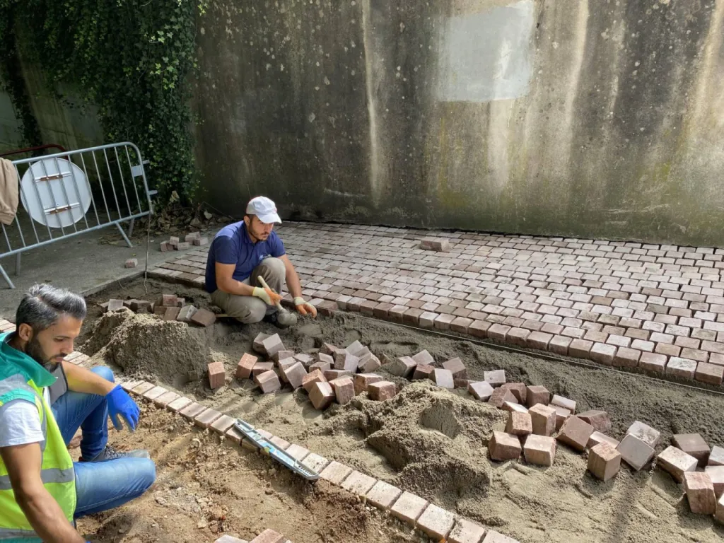 Pose de pavé grès à Saint-Dié-Des-Vosges CLK 