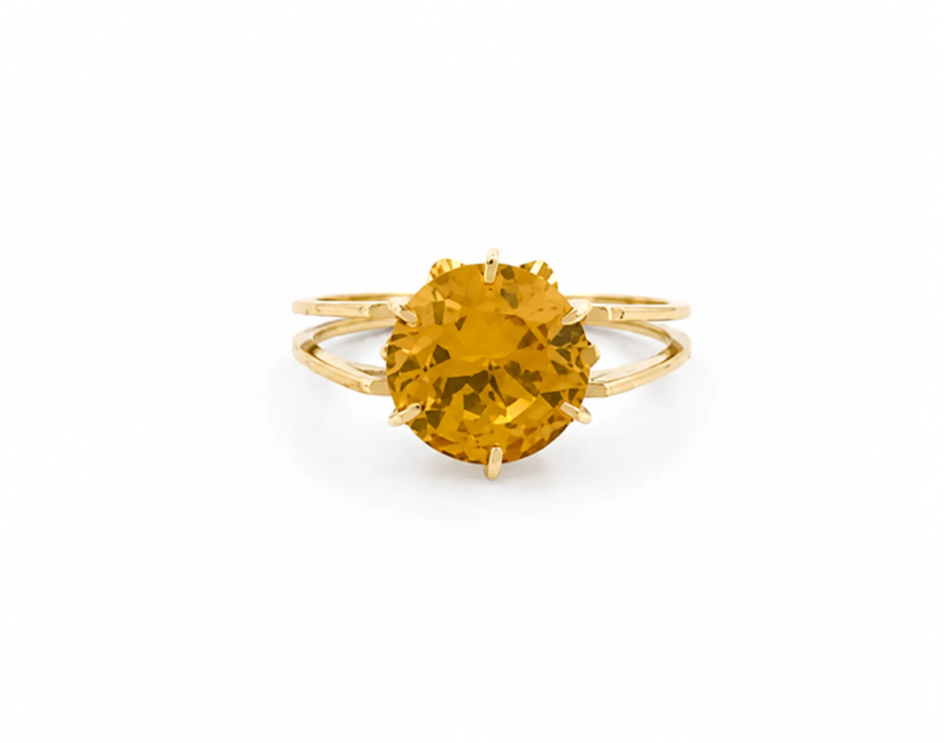 Bague en dépôt-vente or 750 et saphir jaune – Bijouterie Or Ligne La Teste-de-Buch