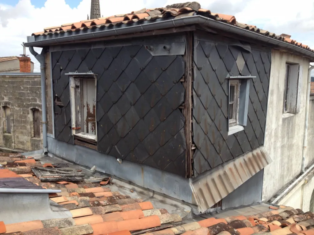 avant projet , maison en partie recouverte de bardage bois proche de bordeaux