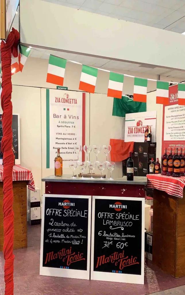 Notre zone d'activité pour ce serviceService de traiteur italien pour repas de mariage avec plats traditionnels à