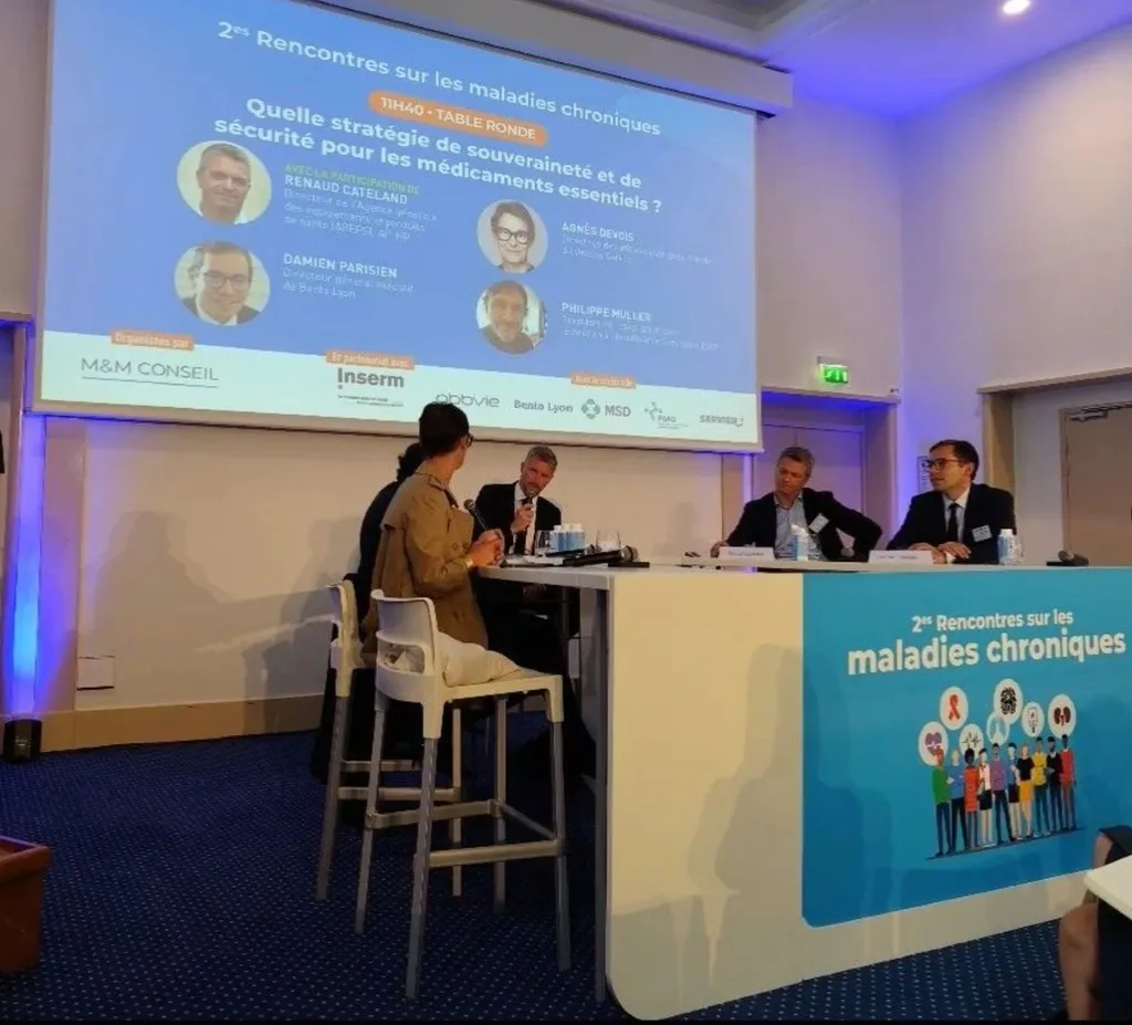 Damien Parisien, CEO Europe Benta, a pris la parole aux 2èmes Rencontres sur les Maladies Chroniques