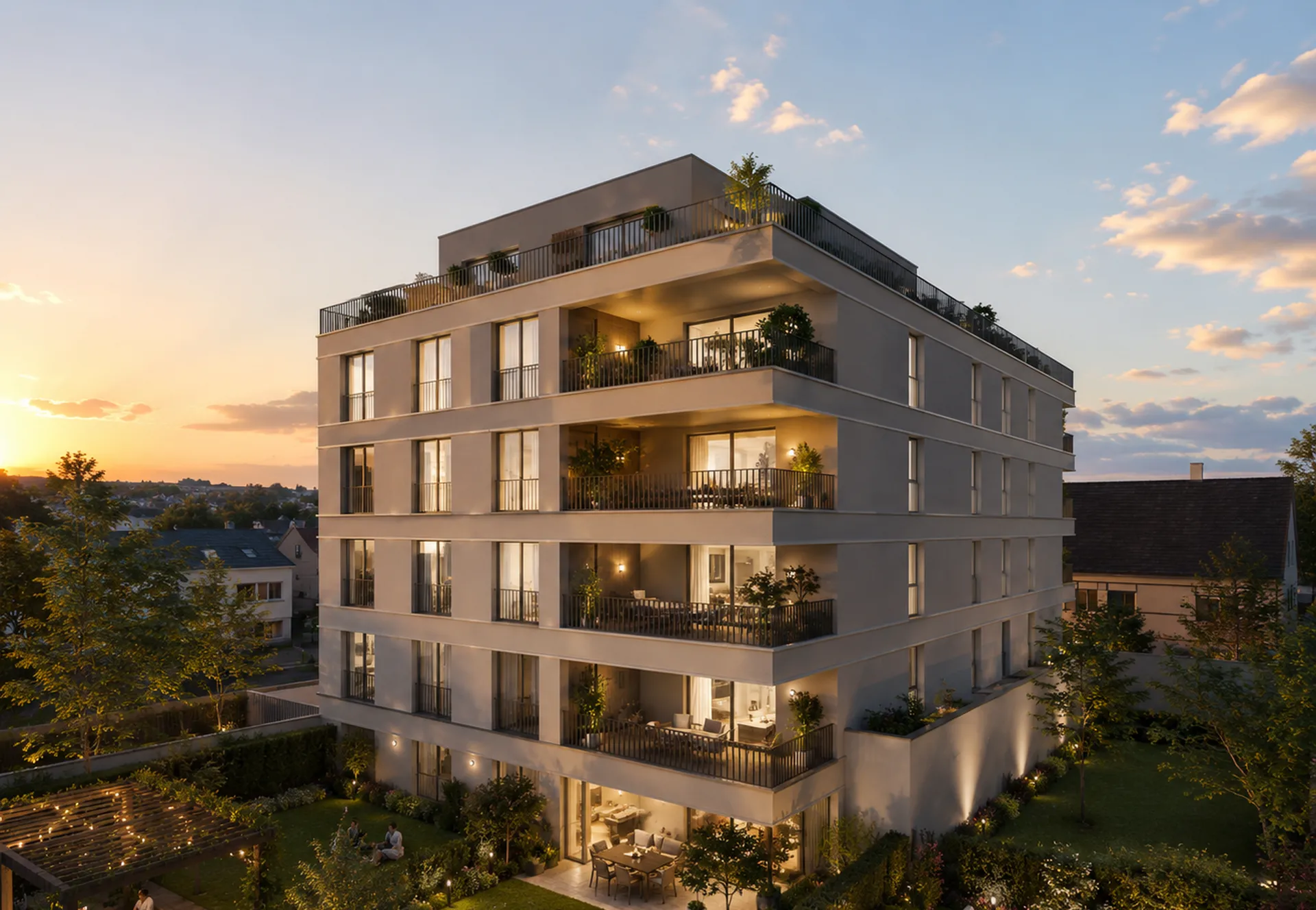 Appartements neufs du T2 au T5 avec terrasse au Neudorf — résidence de standing à deux pas du Parc de l'Étoile à Strasbourg