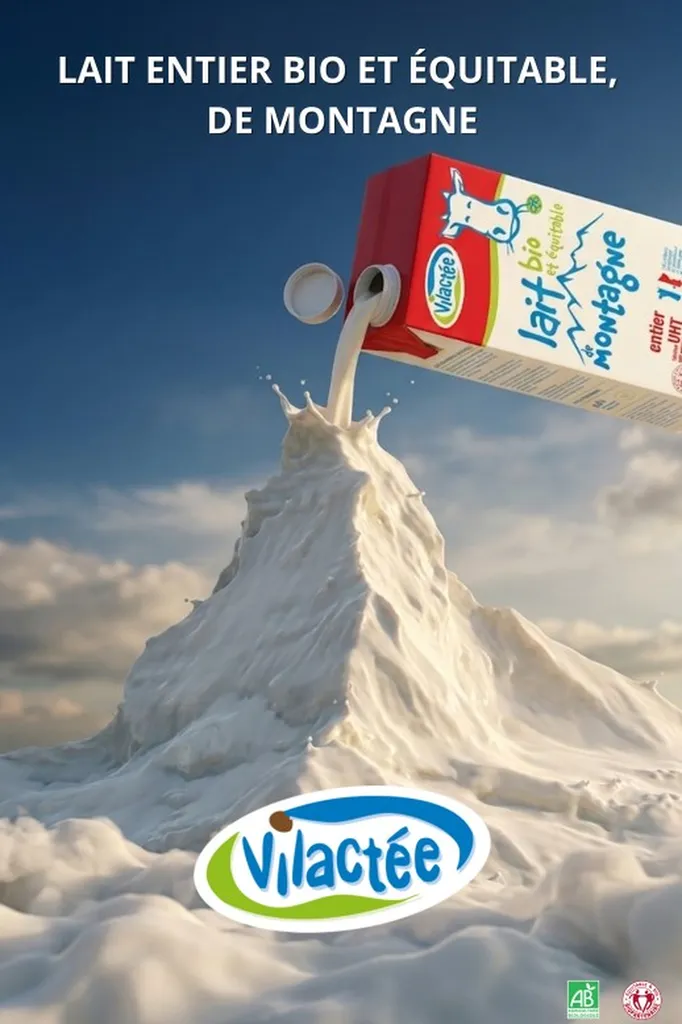 Lait de montagne entier bio