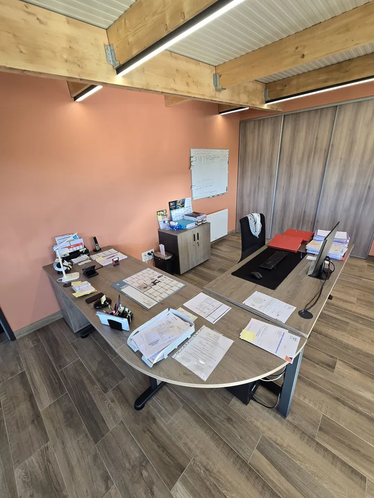 poste de travail complet caisson, bureaux, retour, bureaux assis debout 