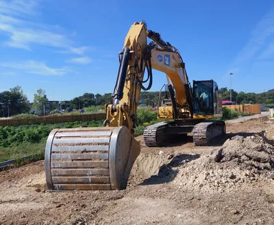 Sondages environnementaux réalisés près de Biot avant les travaux de terrassement.