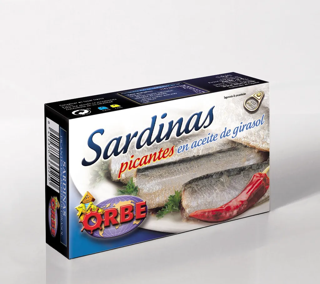 Sardines piquantes à l'huile végétale 125g - O104