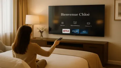 Liaison PMS hôtel au Room Directory IPTV sur TV pour afficher le nom du client