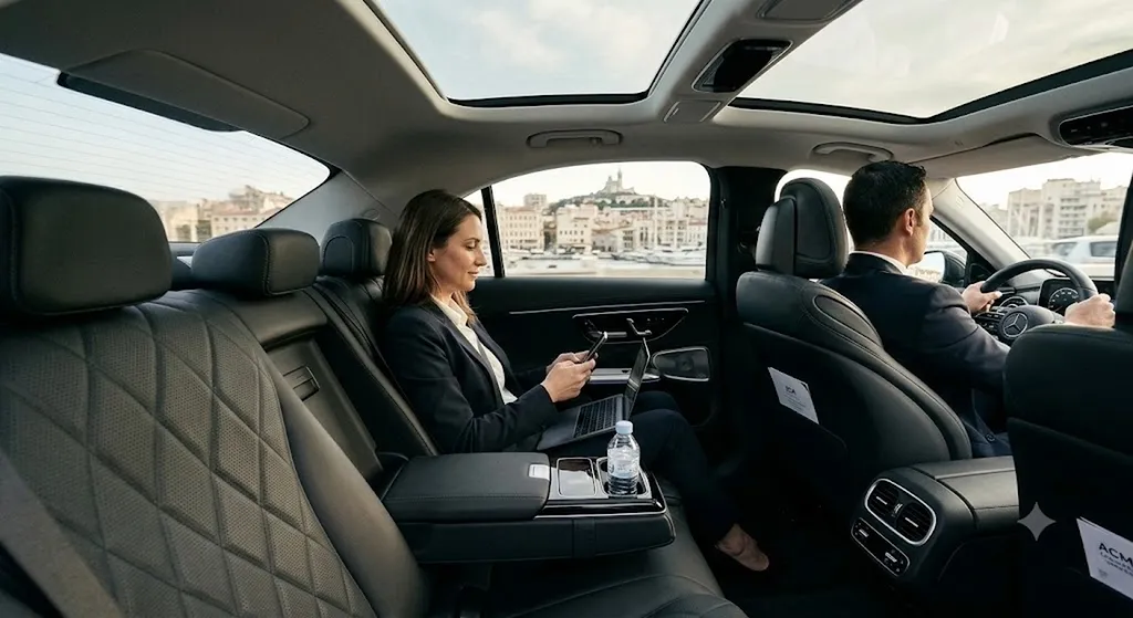 Location véhicule Mercedes classe E Hybride avec chauffeur