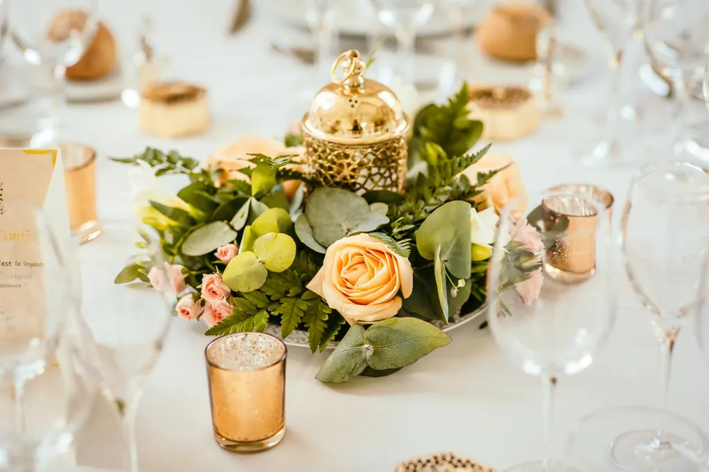 Les Mariages de Mademoiselle L organisatrice de mariage Bordeaux et Saint Emilion centre de table - Luka Pics