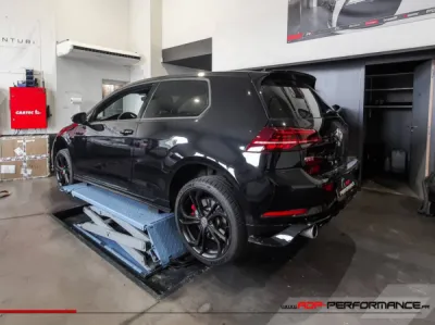 Montage échappement CENDE à clapet pour VW Golf 7 GTi TCR