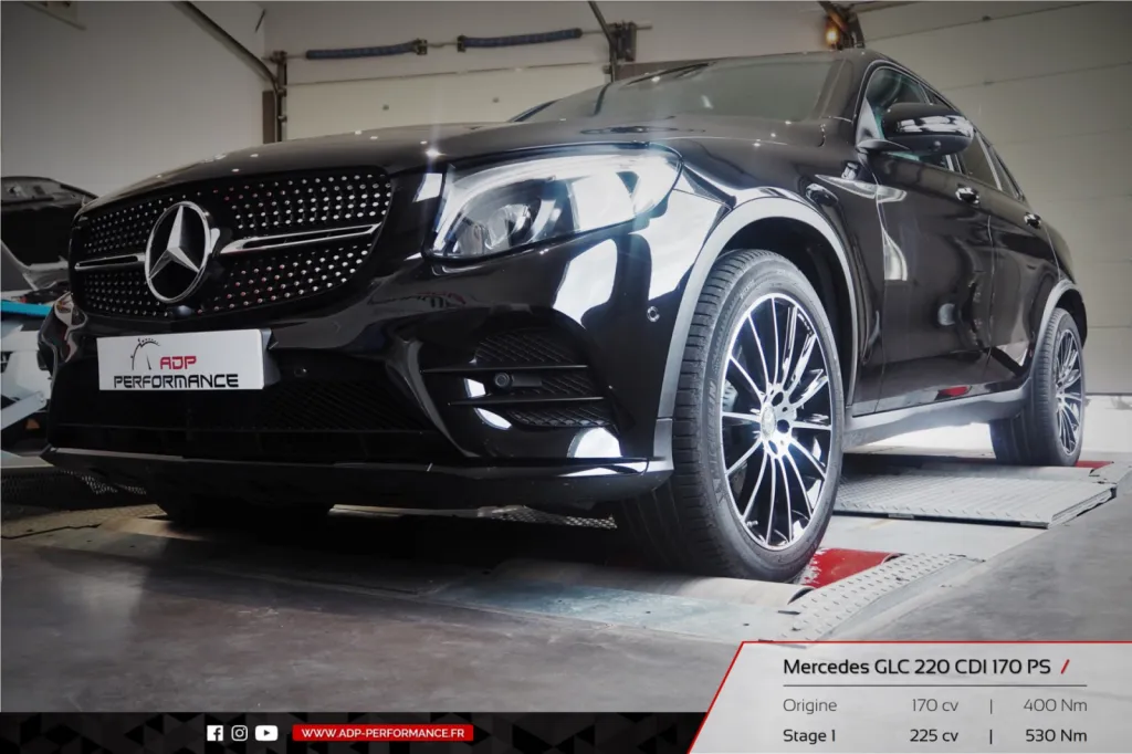 Reprogrammation moteur Salon de Provence - Mercedes GLC 220 CDI 170cv - ADP Performance