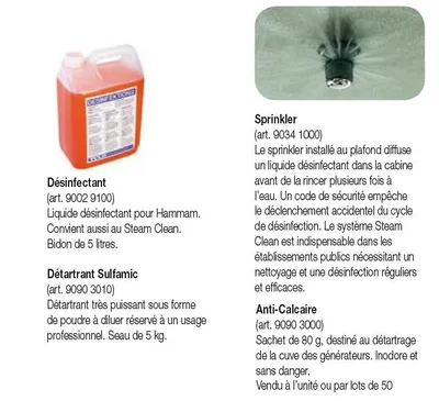 DESINFECTANT / DETARTRANT / ANTI-CALCAIRE