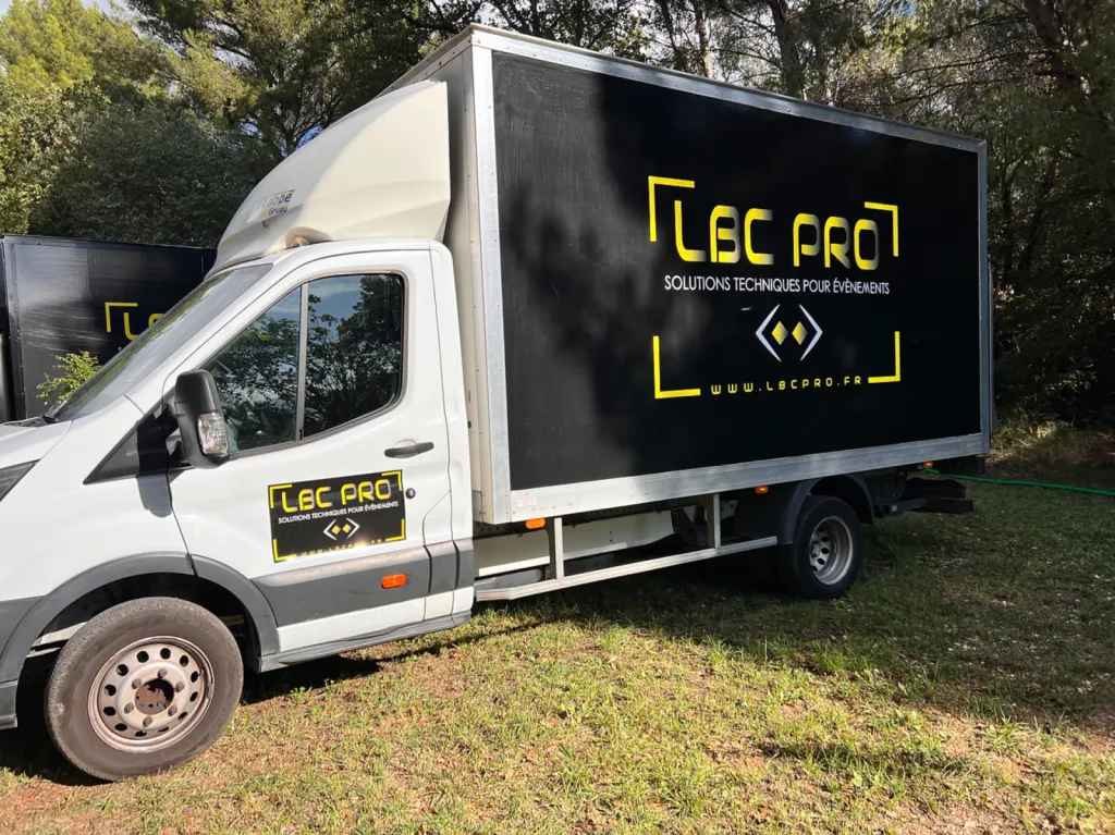 Quel est le prix pour l'immobilisation des véhicules chez lbc pro events ?