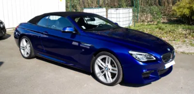BMW Série 6 cabriolet pour un traitement céramique longue durée à saint avé près de vannes dans le Morbihan