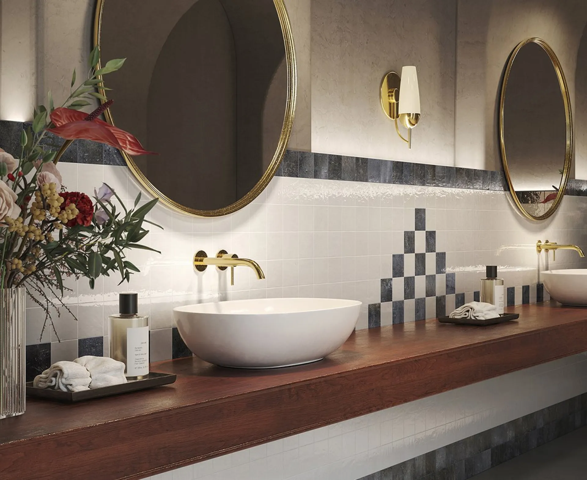 Réalisez votre projet salle de bain avec carrelage moderne, meuble sur mesure et douche italienne chez Le Comptoir du Sol à Rouen 76.